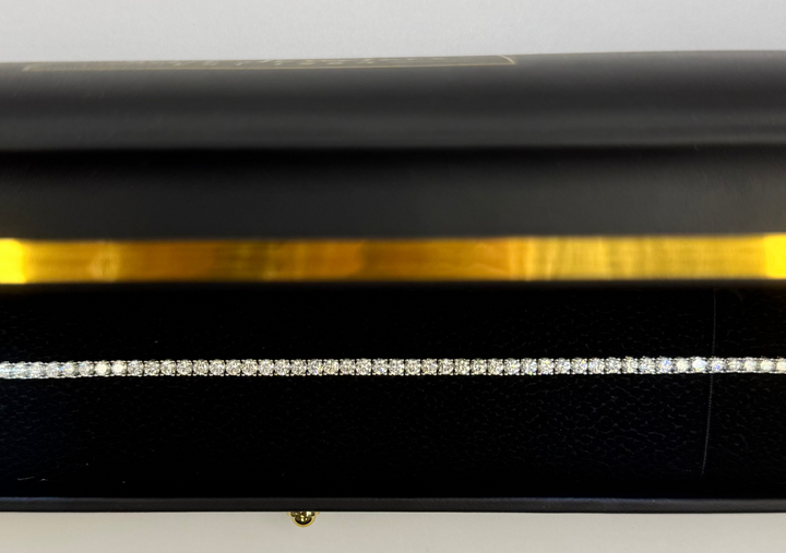 14K GOLD WITH DIAMOND TENNIS BRACELET