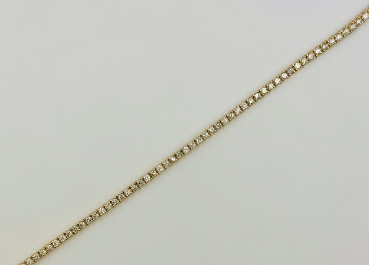 14K GOLD WITH DIAMOND TENNIS BRACELET