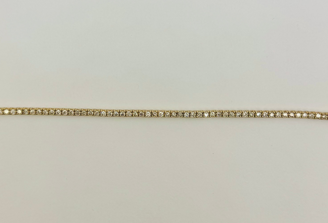 14K GOLD WITH DIAMOND TENNIS BRACELET