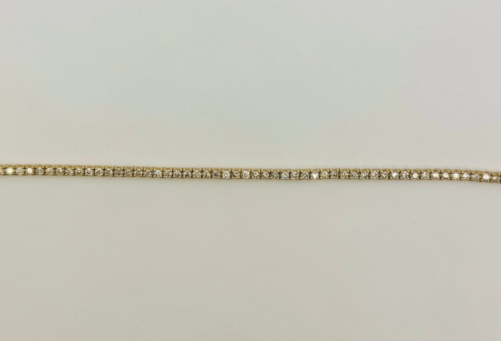14K GOLD WITH DIAMOND TENNIS BRACELET