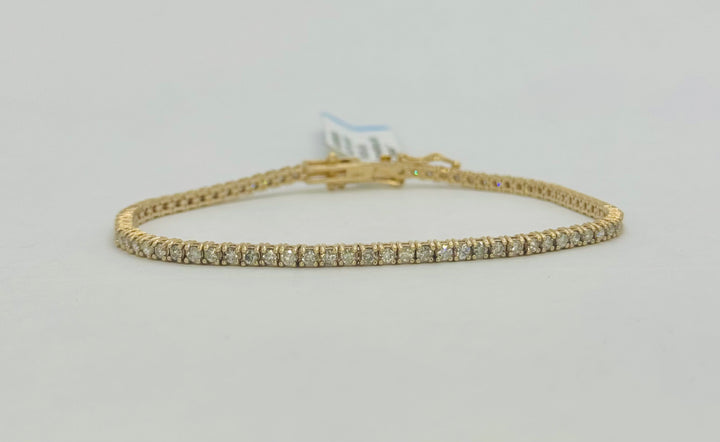 14K GOLD WITH DIAMONDS TENNIS BRACELET