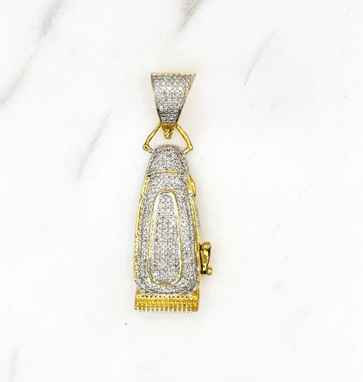 10K GOLD CLIPPER DIAMOND PENDANT