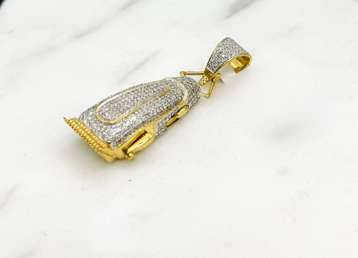 10K GOLD CLIPPER DIAMOND PENDANT