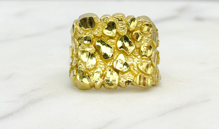 10K GOLD NUGGET RING