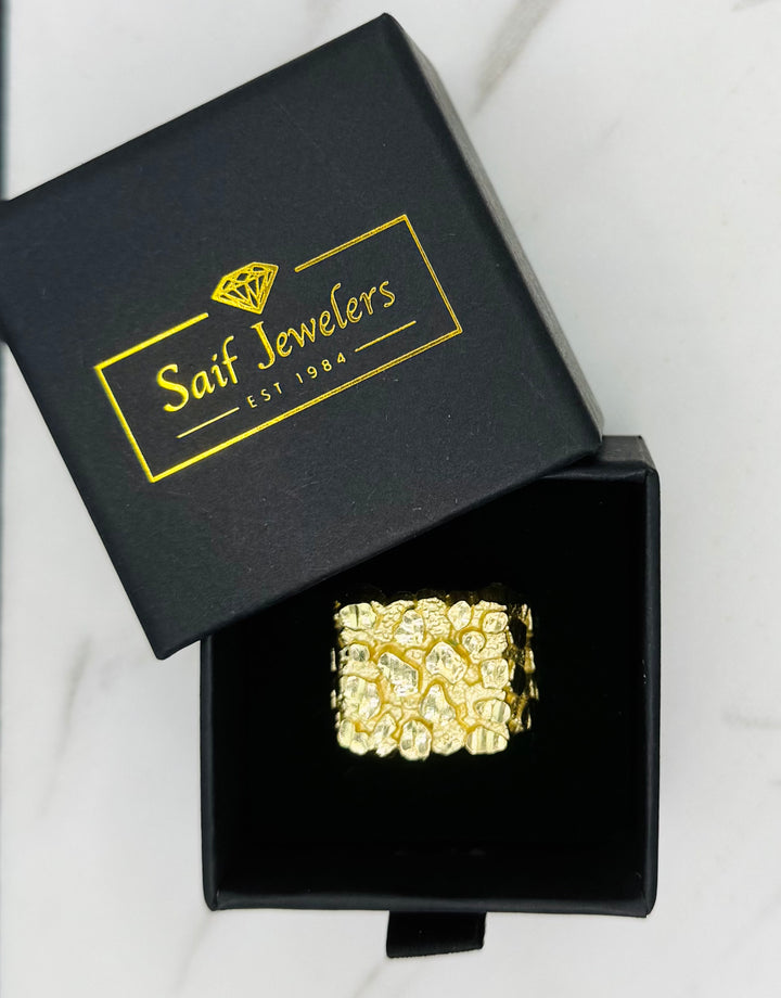 10K GOLD NUGGET RING