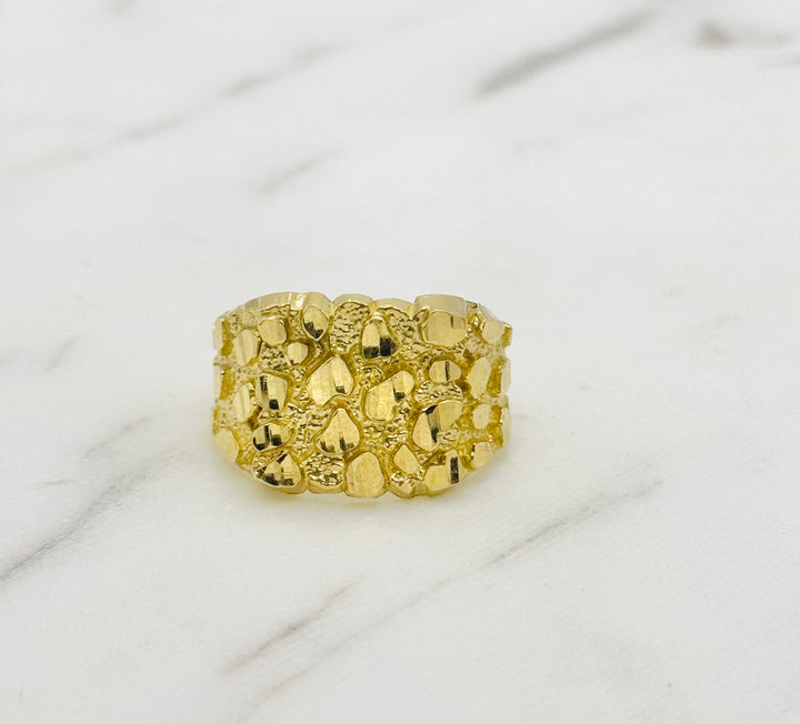 10K GOLD NUGGET RING