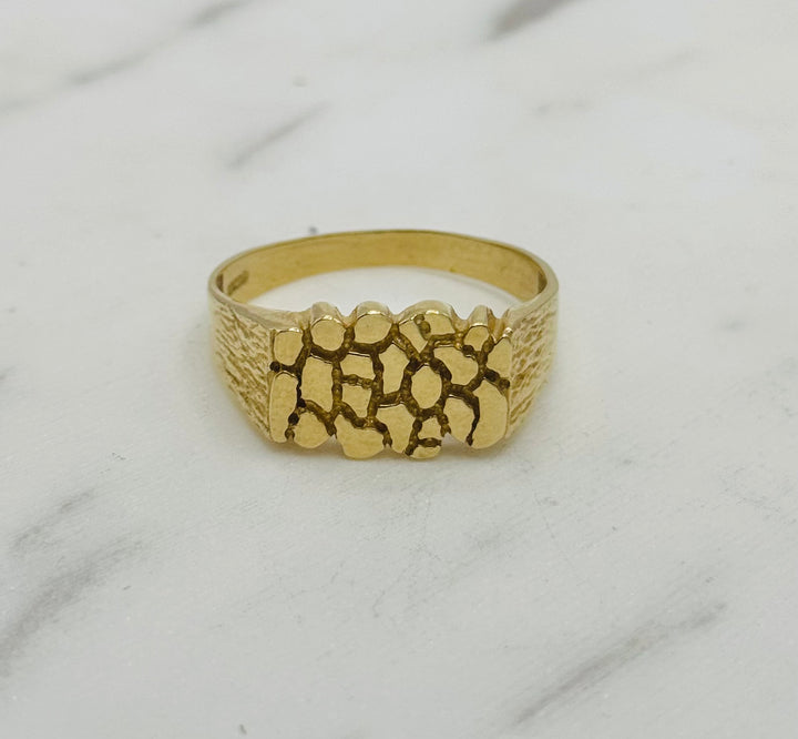 10K GOLD NUGGET RING
