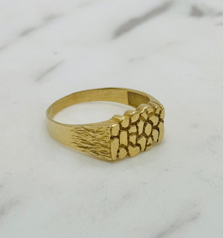 10K GOLD NUGGET RING