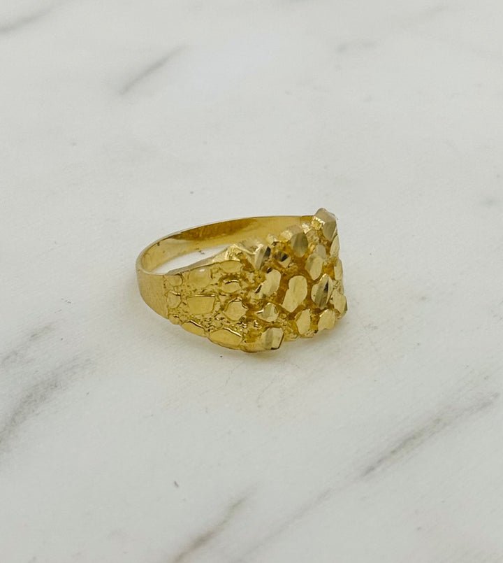 10K GOLD NUGGET RING