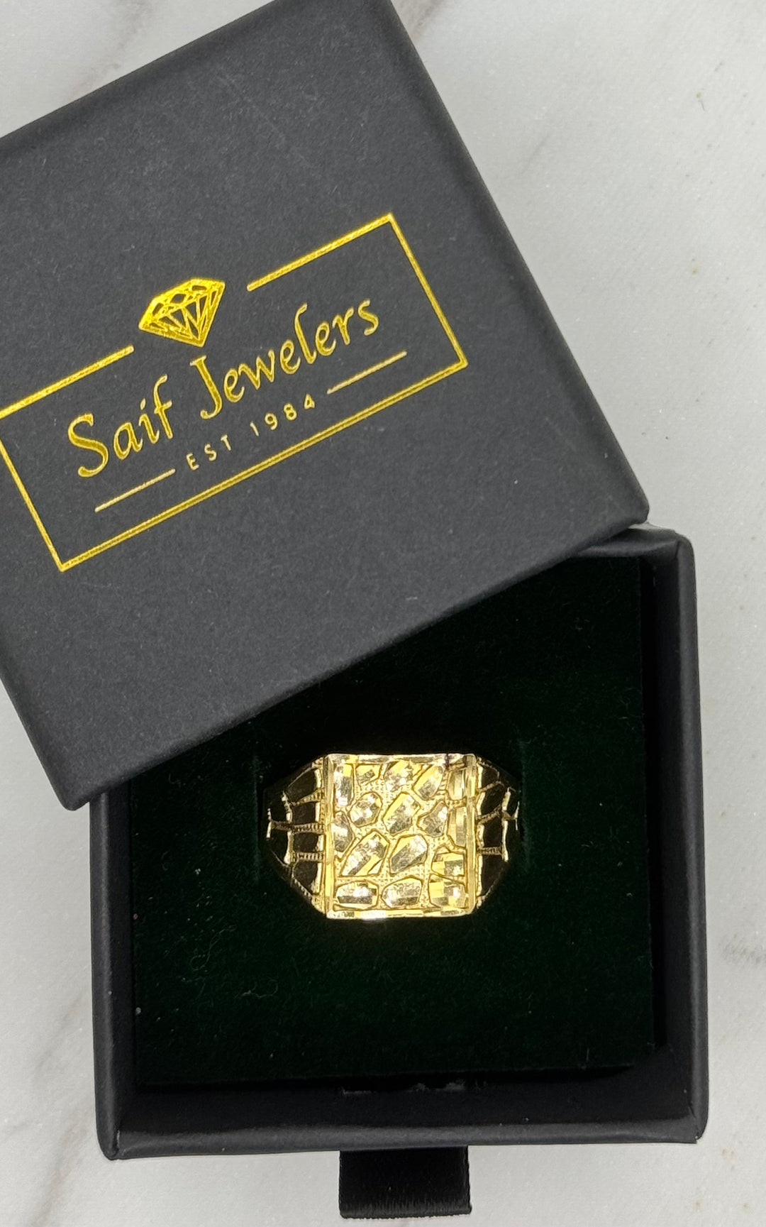 10K GOLD NUGGET RING