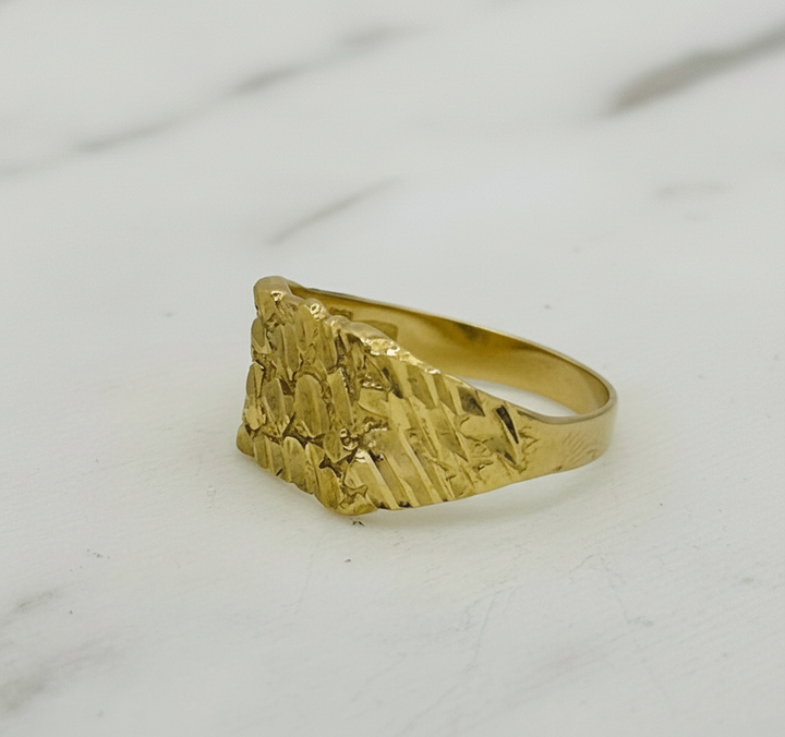 10K GOLD NUGGET RING