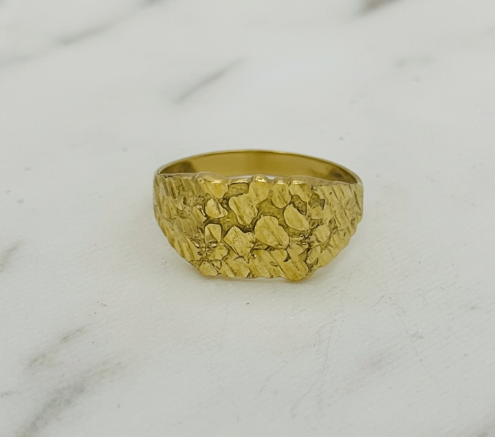 10K GOLD NUGGET RING