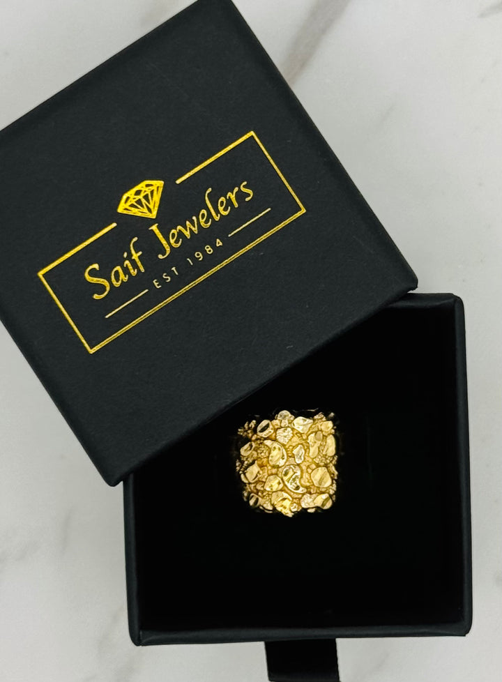 10K GOLD NUGGET RING