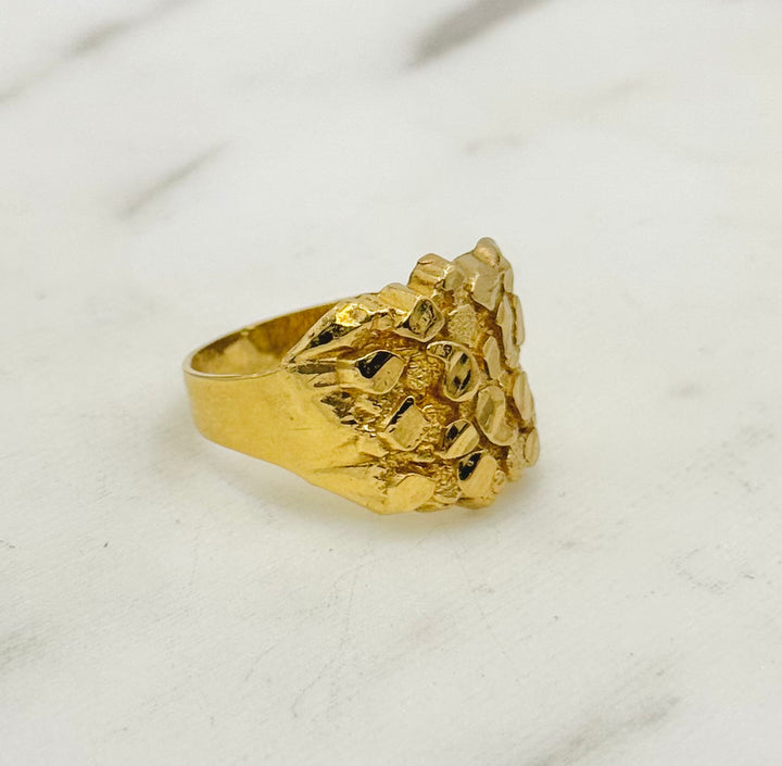 10K GOLD NUGGET RING