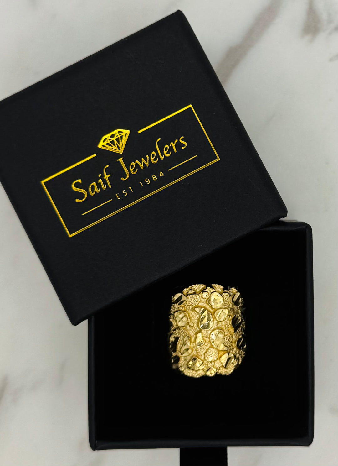 10K GOLD NUGGET RING