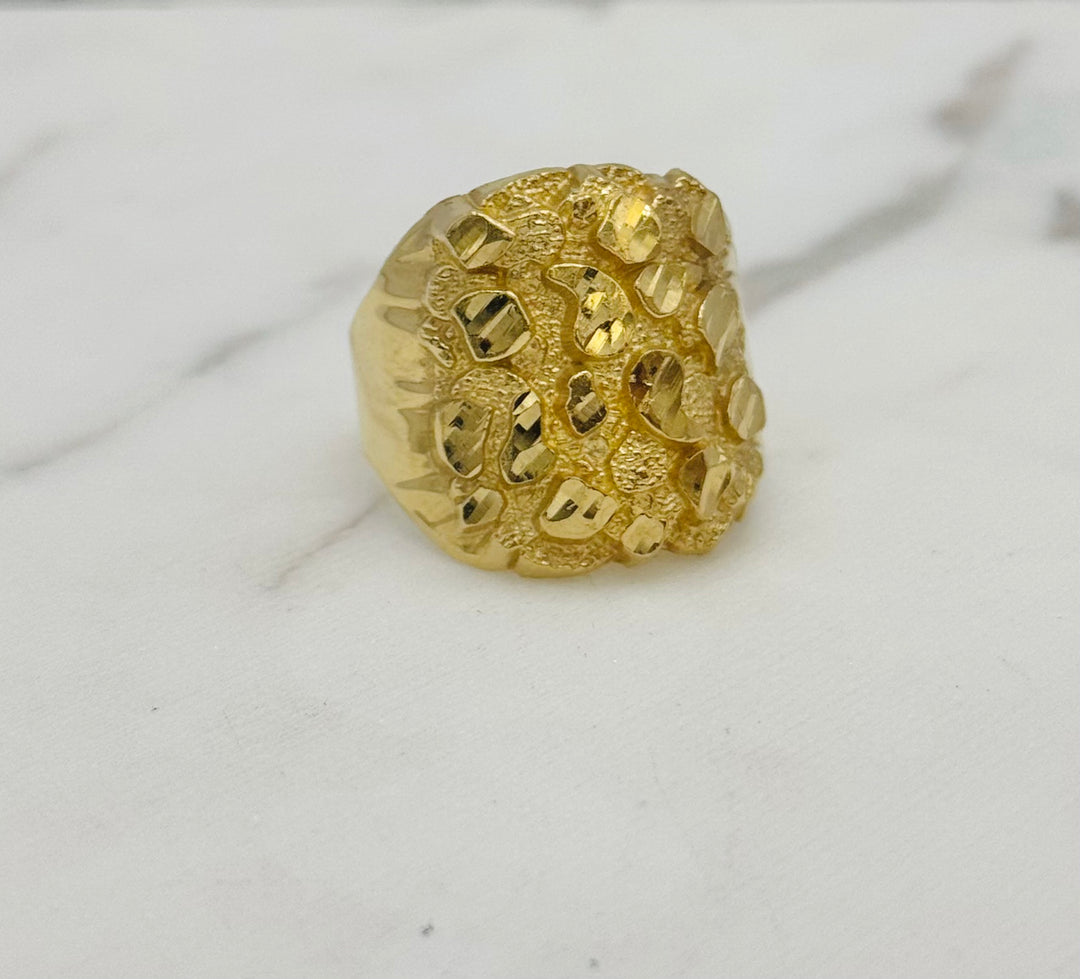 10K GOLD NUGGET RING