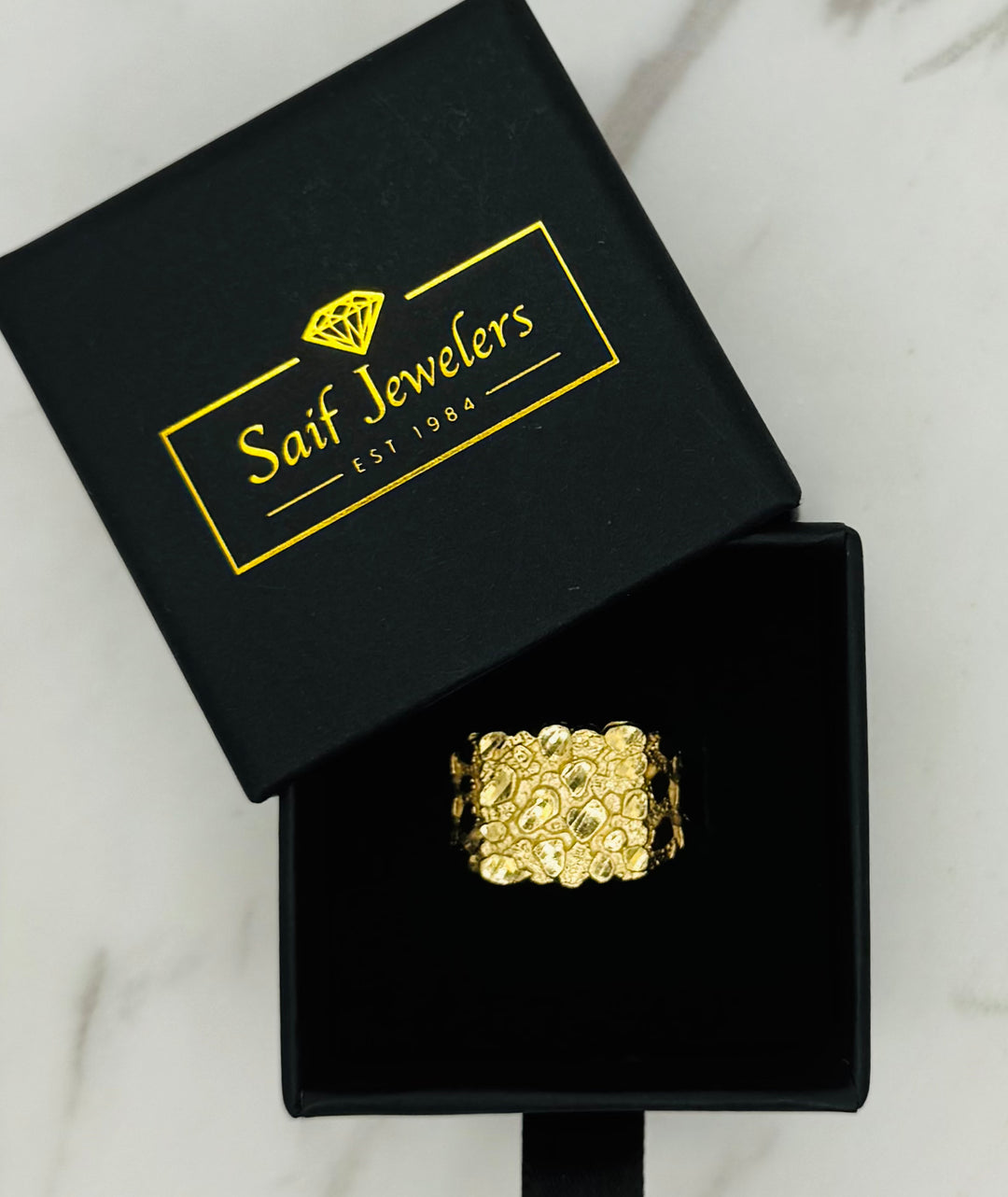 10K GOLD NUGGET RING