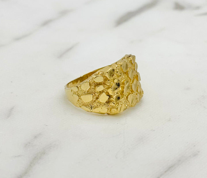 10K GOLD NUGGET RING