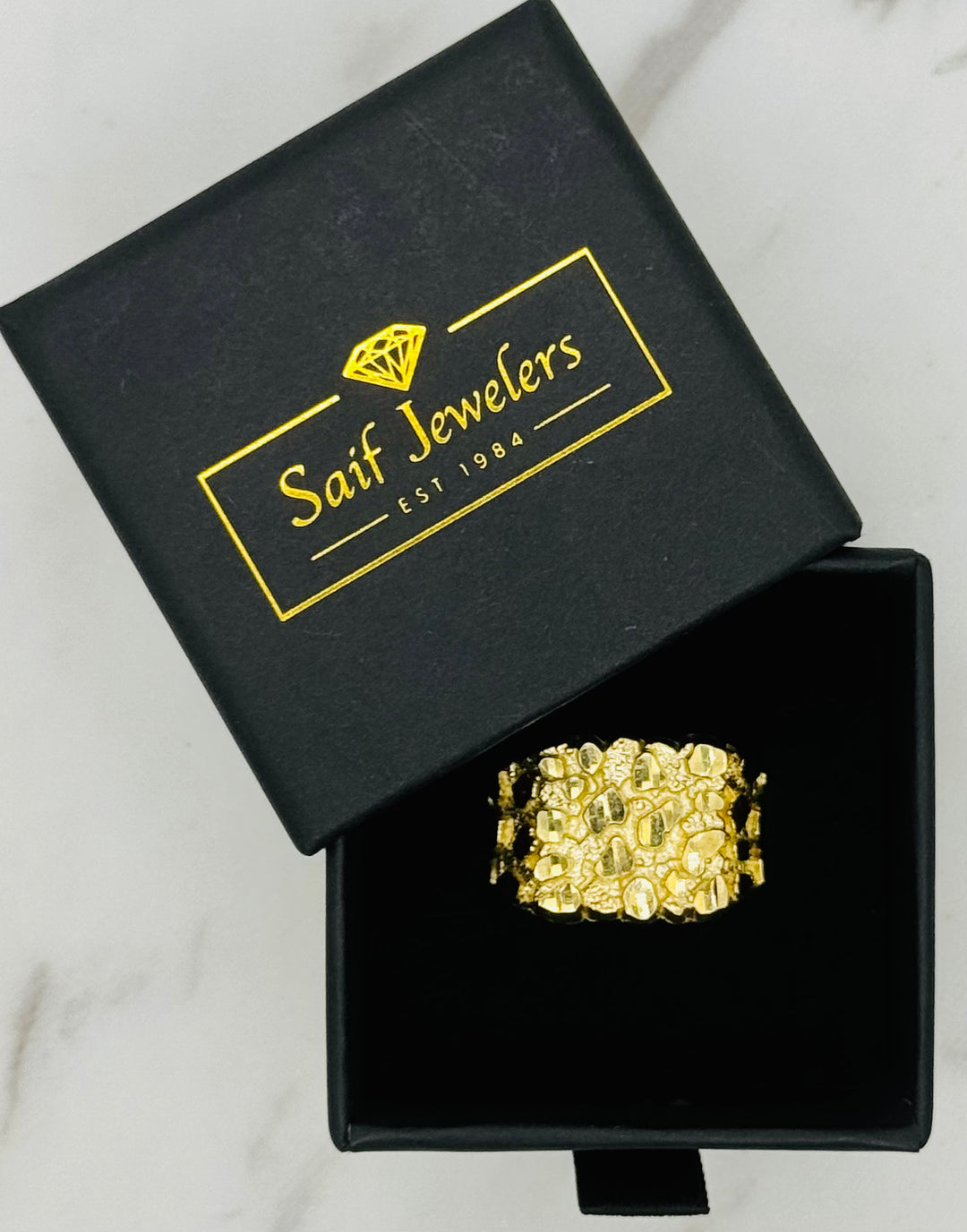 10K GOLD NUGGET RING