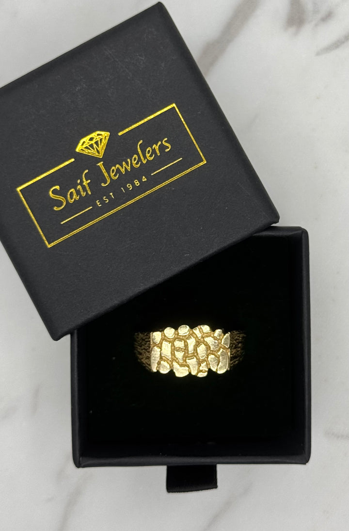 10K GOLD NUGGET RING