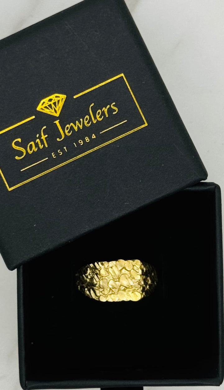 10K GOLD NUGGET RING