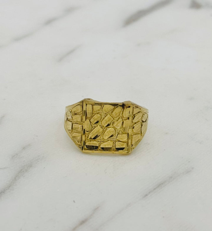 10K GOLD NUGGET RING