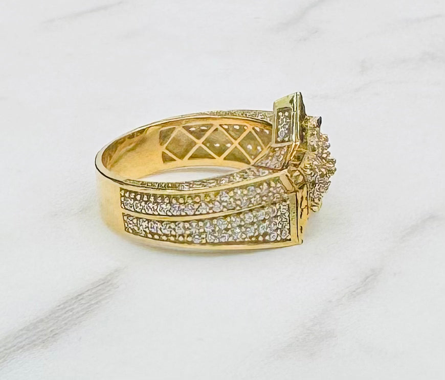 10K GOLD CZ STAR RING