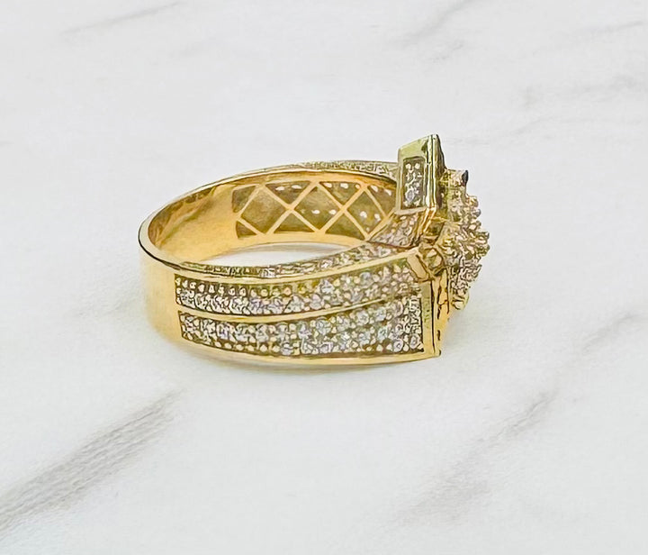 10K GOLD CZ STAR RING