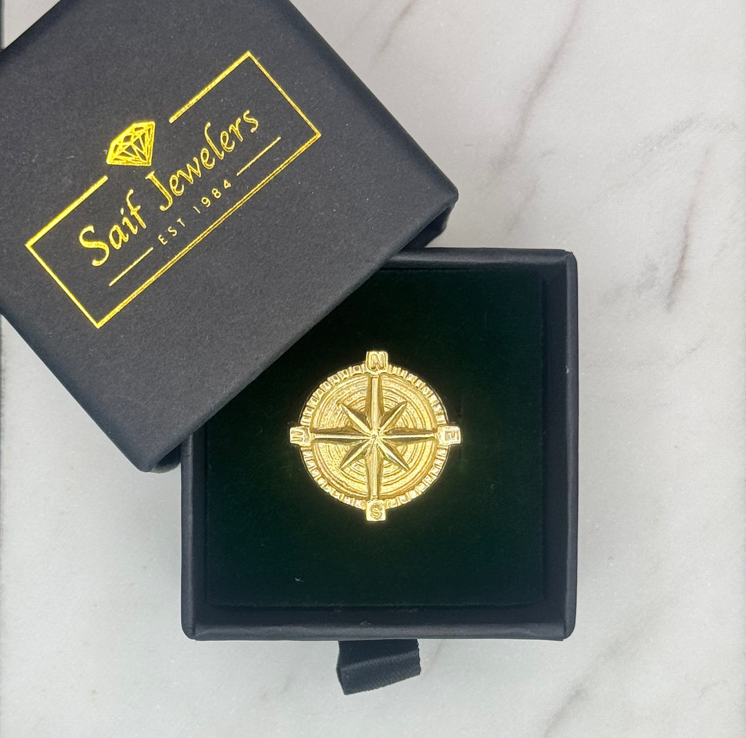 10K GOLD COMPASS RING