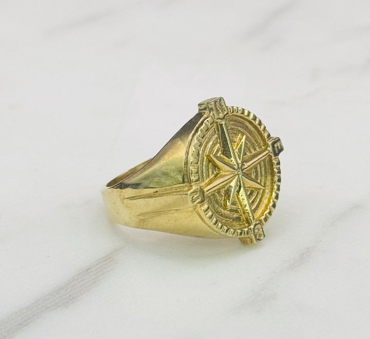 10K GOLD COMPASS RING