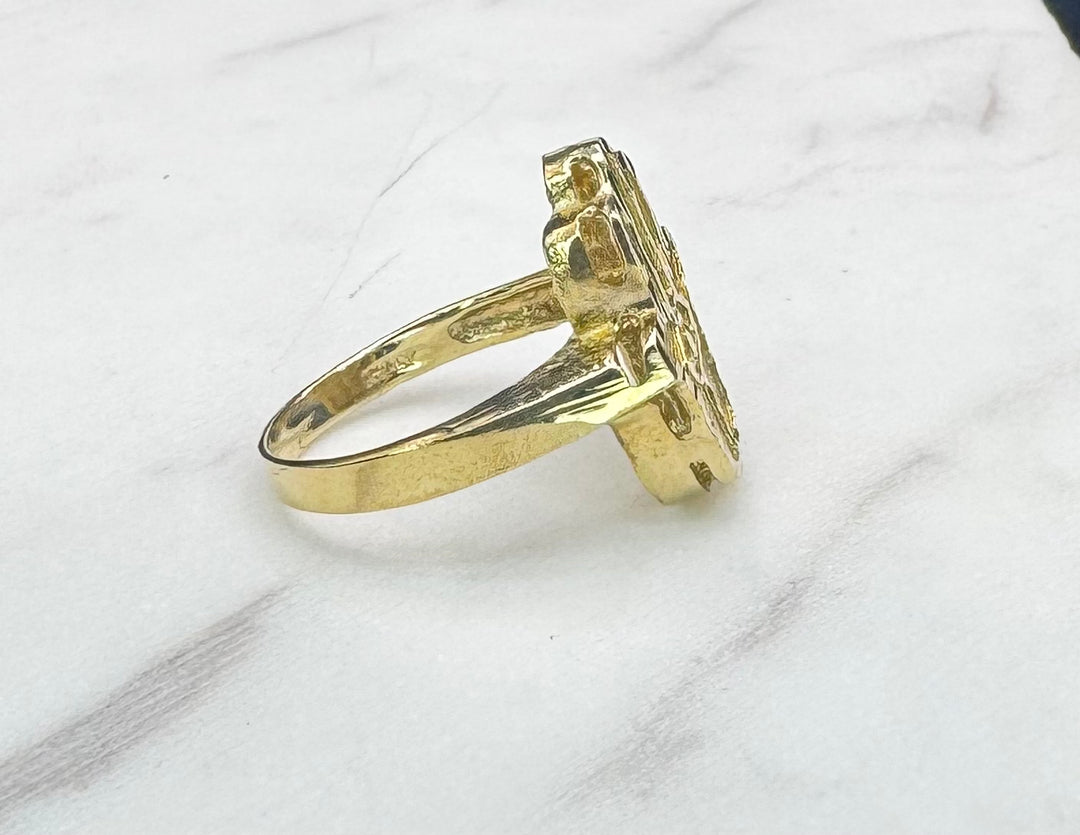10K GOLD HAMSA RING