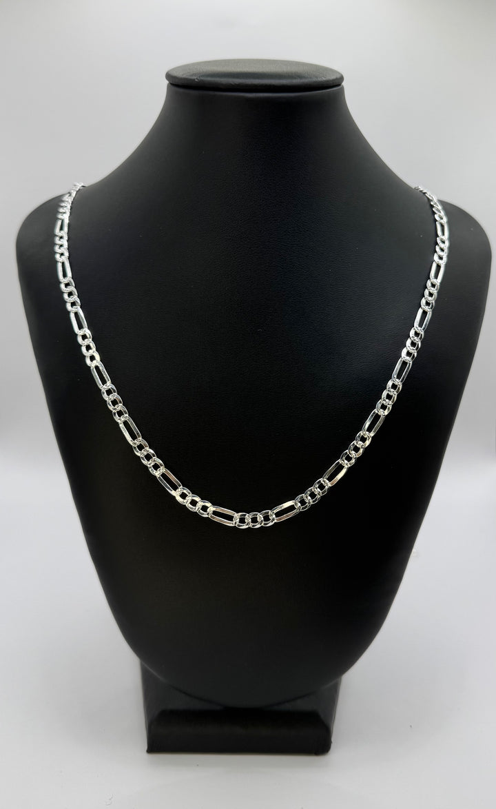 925 STERLING SILVER FIGARO CHAIN