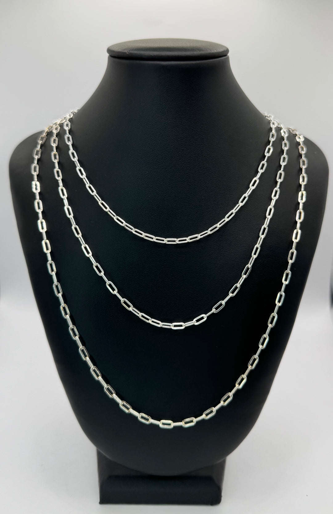 925 STERLING SILVER PAPER CLIP CHAIN