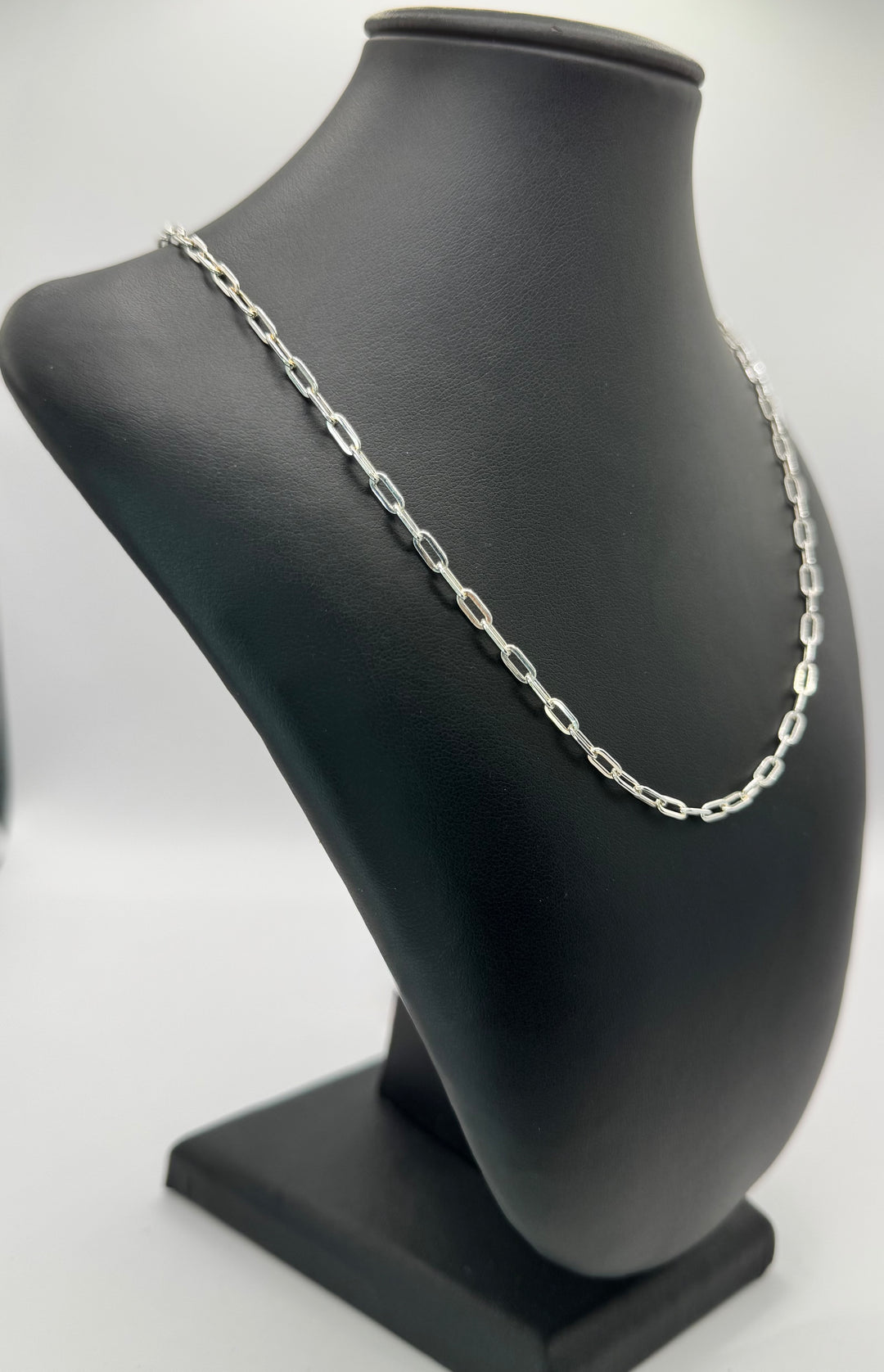 925 STERLING SILVER PAPER CLIP CHAIN