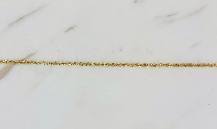10K HOLLOW ROPE BRACELET