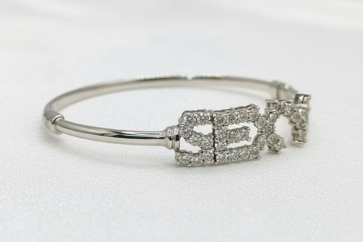 10K WHITE GOLD WITH 1.50 CT DIAMOND SEXY BRACELET