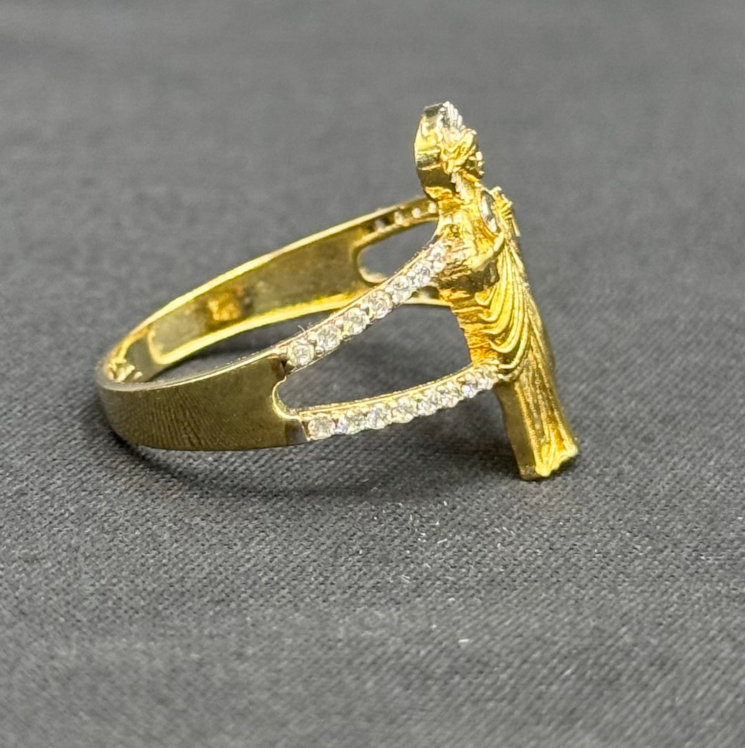 10K SAINT JUDE WITH CZ RING