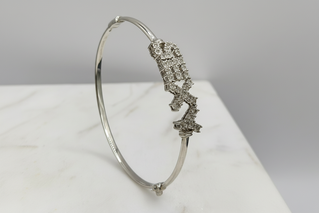 10K WHITE GOLD WITH 1.50 CT DIAMOND SEXY BRACELET