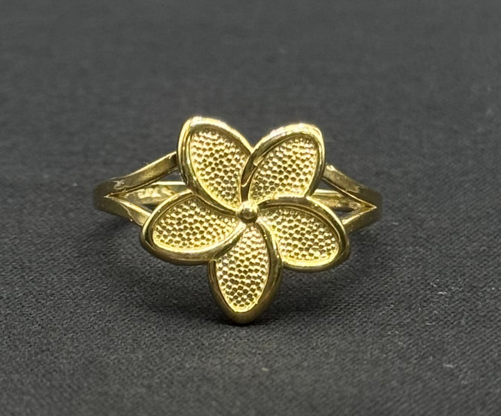 10K GOLD FLOWER RING