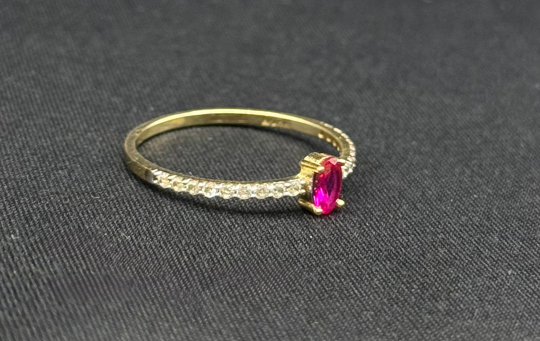 10K GOLD BIRTH STONE CZ RING