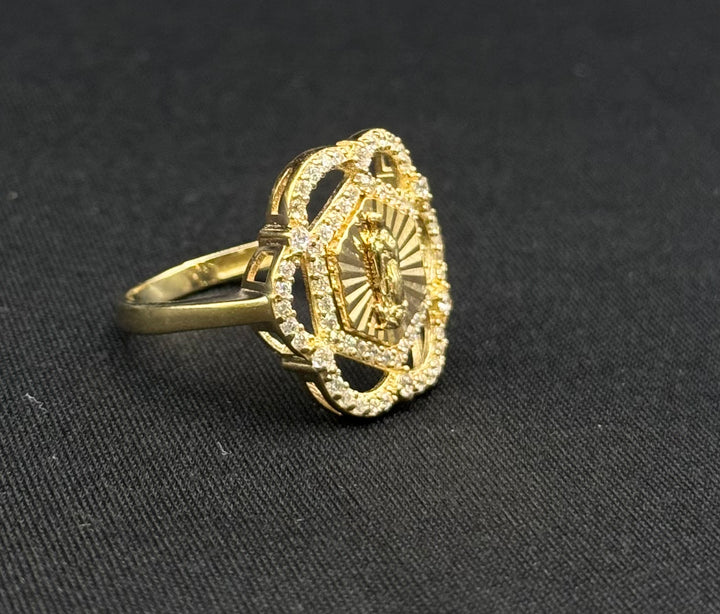 10K GOLD VIRGIN MARY WITH CZ