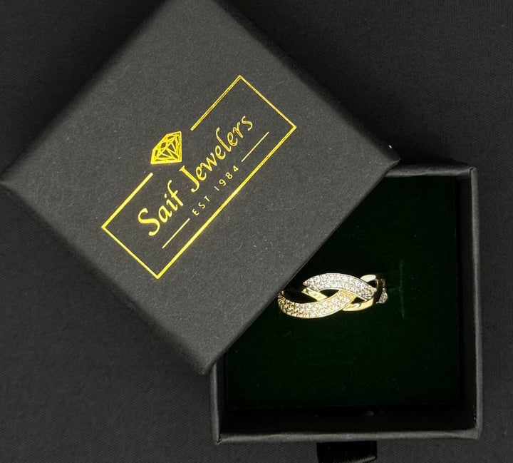 10K GOLD INFINITY RING WITH CZ