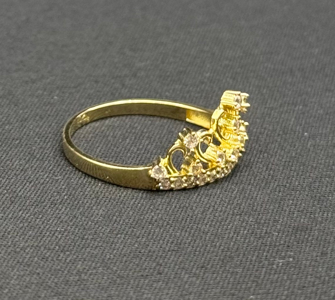 10K GOLD CROWN WITH CZ RING