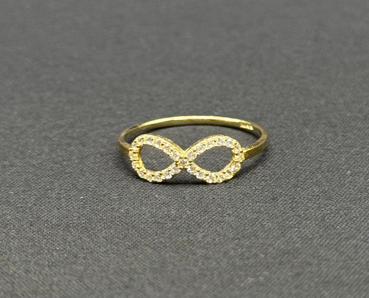 10K GOLD INFINITY WITH CZ RING
