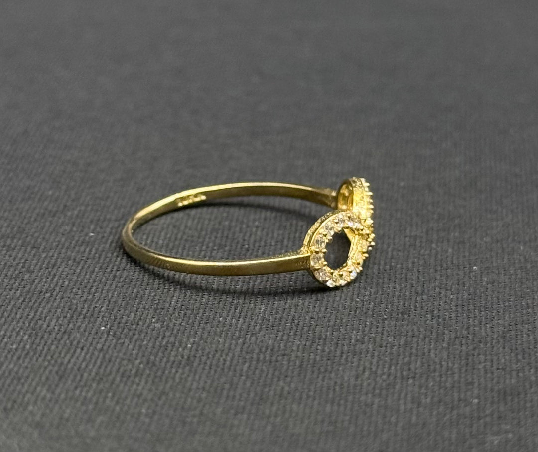 10K GOLD INFINITY WITH CZ RING