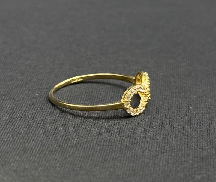 10K GOLD INFINITY WITH CZ RING