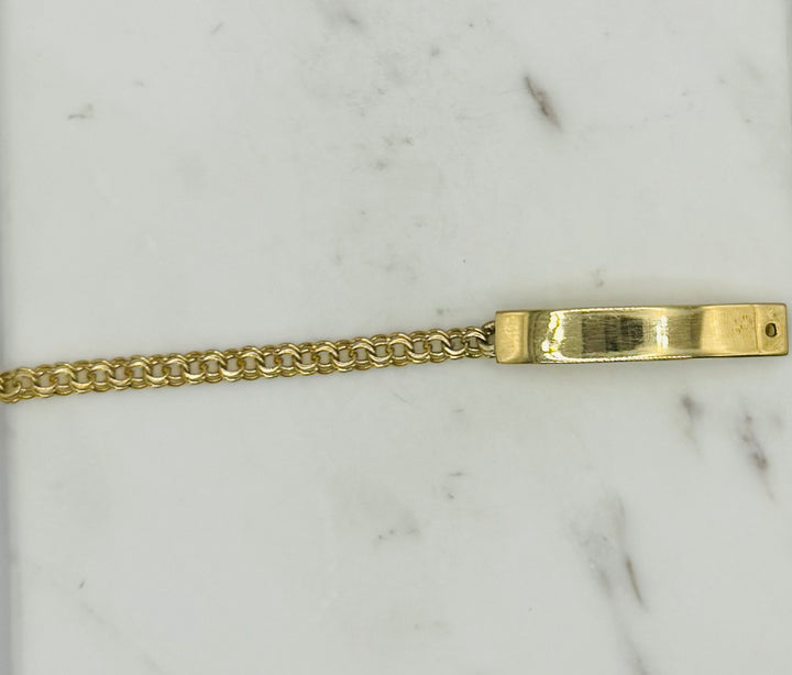 10K Y/G CHINO ID BRACELET