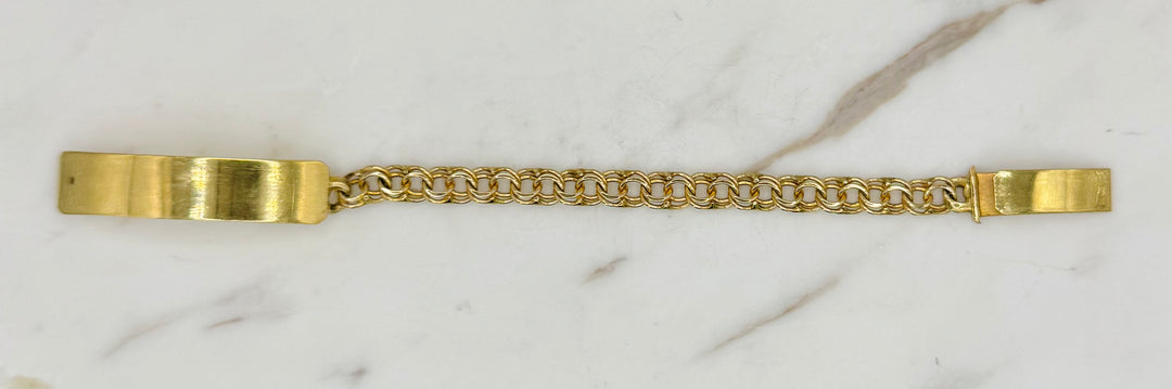 10K Y/G CHINO ID BRACELET