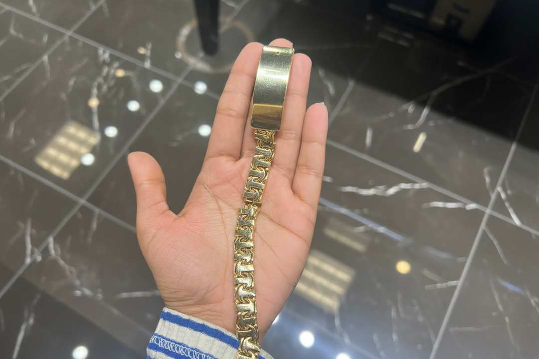 10K Y/G CHINO ID BRACELET