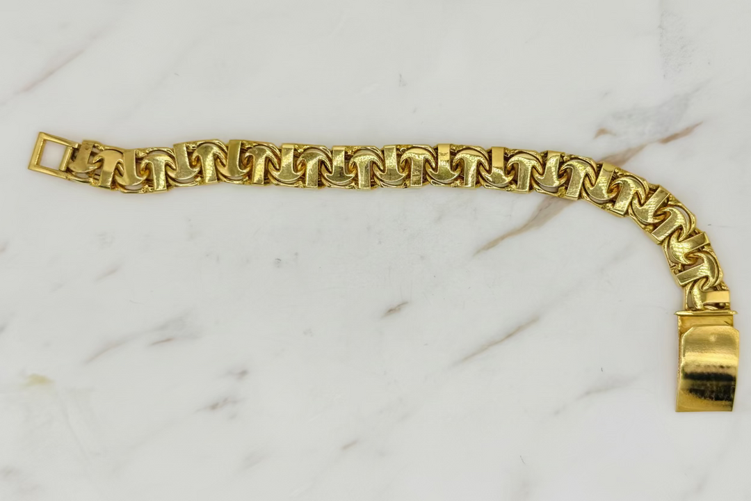 10K Y/G CHINO ID BRACELET